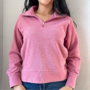 Nike Pink Quarter-Zip Pullover